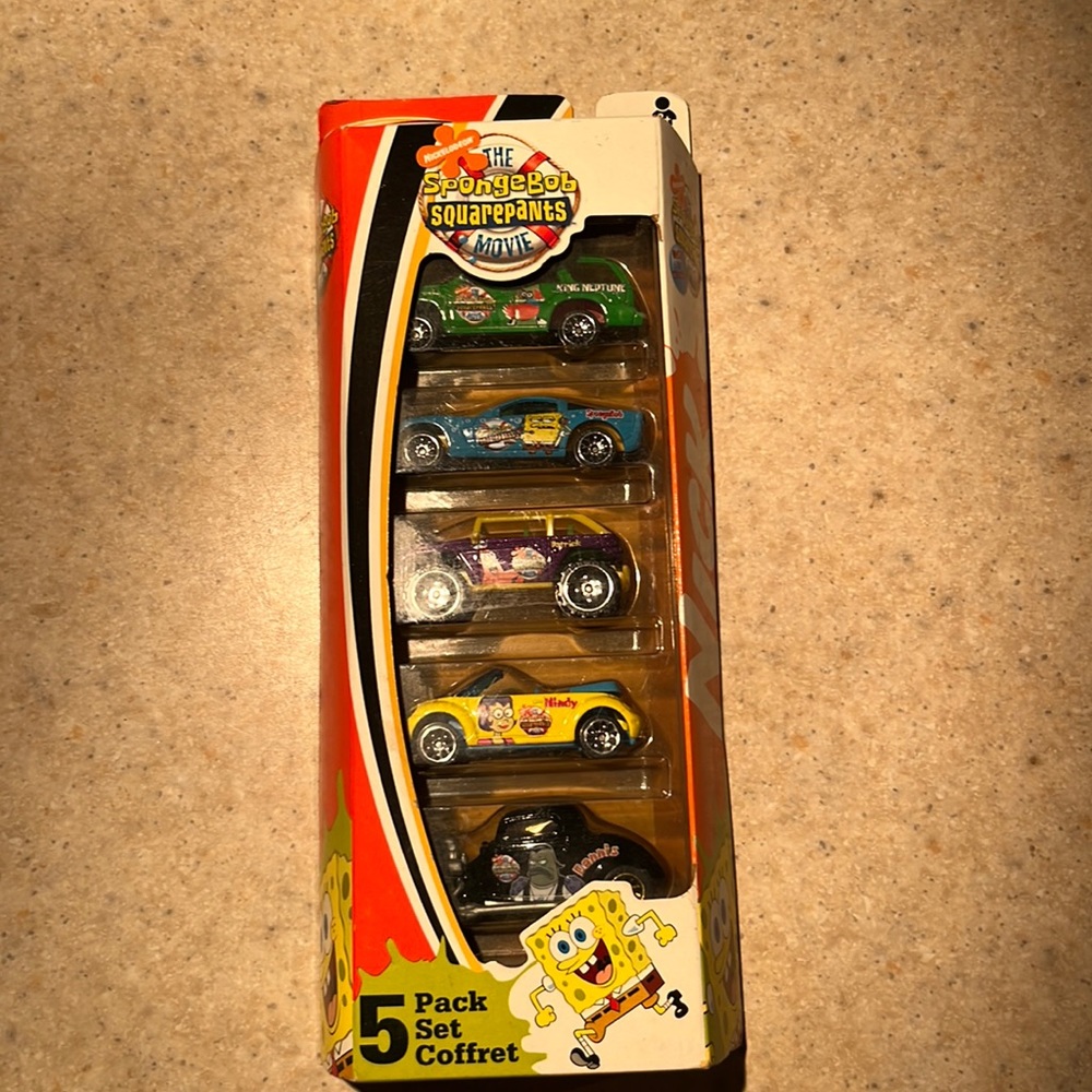5 pack Matchbox Sponge Bob